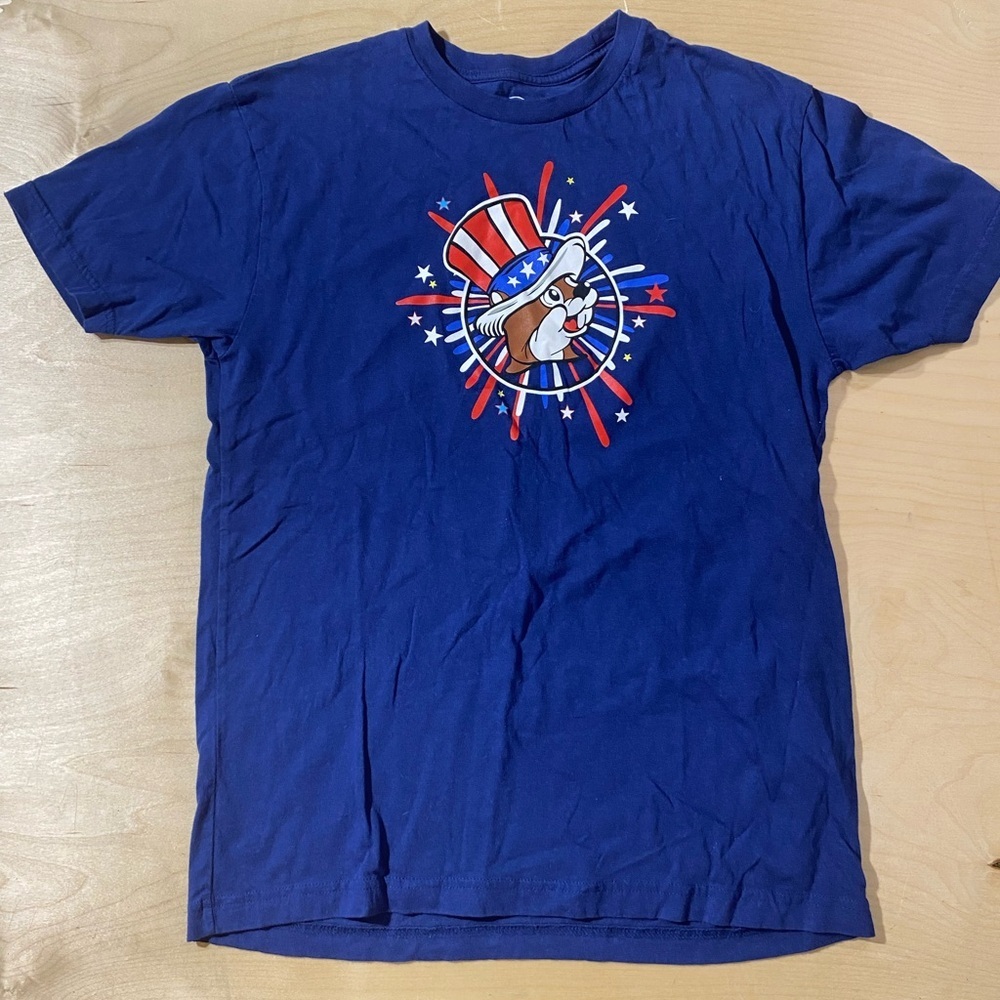 Buc-ee’s Blue Graphic T-Shirt Small (PB)